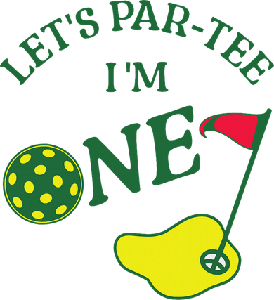 Let's Par I'm One Golf 1st Birthday Golf Towel