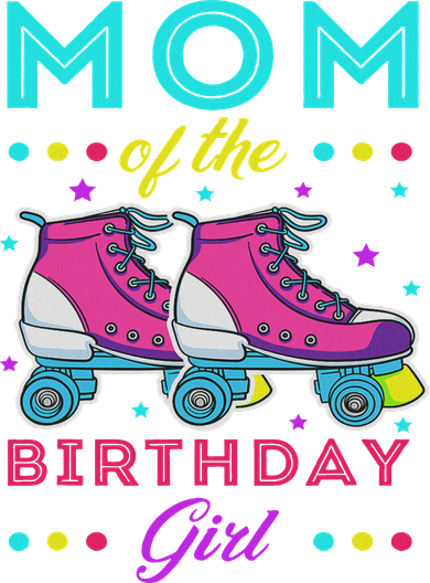 Mom Of The Birthday Girl Roller Skates Bday Skating Theme Golf Towel