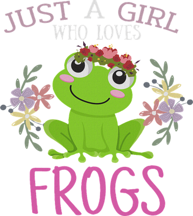 Just A Girl Who Loves Frogs Frogs Lover Women's T-Shirt