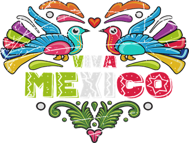Proud Mexican Flag Peacock Animal Gift Viva Mexico Ornament