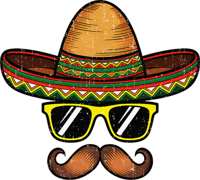 Funny Cinco De Mayo Funny Sombrero Hat With Sunglass Women's Tank Top