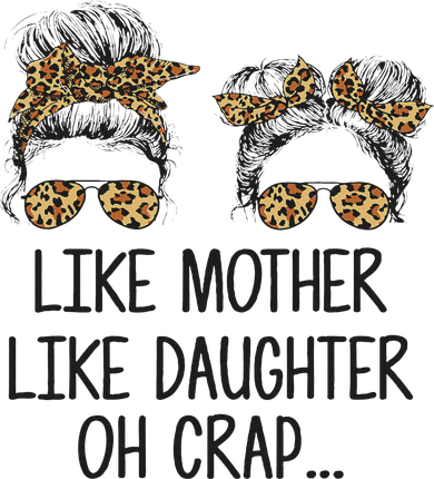 Like Mother Like Daughter Messy Bun Mom Happy Mothers Day Visor