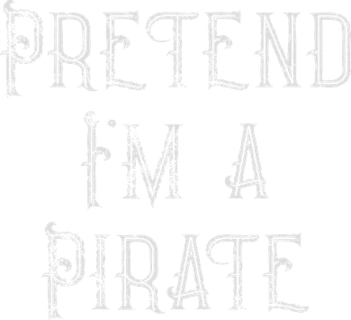 Pretend I'm A Pirate Lazy Halloween Costume Backpack