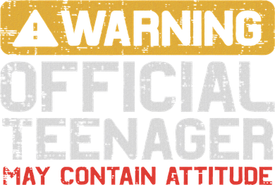 Warning Nager Attitude 13th Birthday Women's Sweatshirt