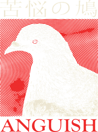 Anguish Pigeon Japanese Ornament
