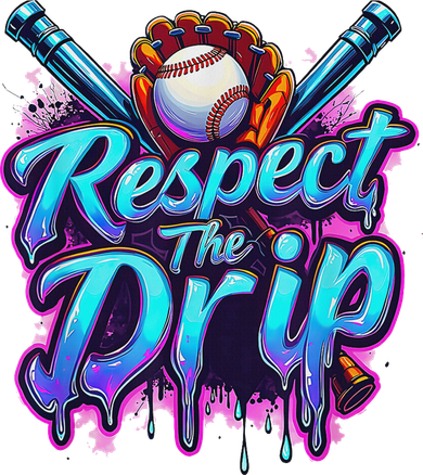 Baseball Drip Ice Cream Dripping Respect The Drip Beanie