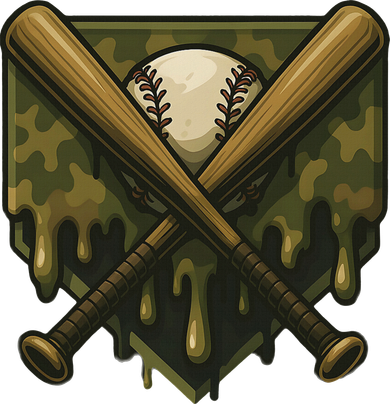 Baseball Drip Camo Home Plate Sports Cool Game Day Drip Women's Sweatshirt