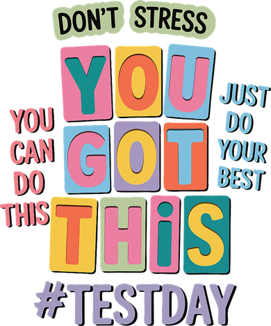 You Got This DonT Stress Rock The Test Test Day Women's Long Sleeve Shirt