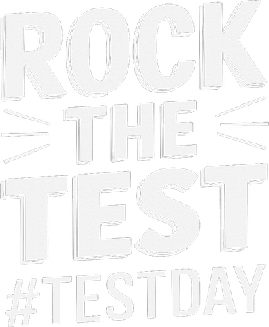 Rock The Test Encouragement Apparel For Teachers And Coaster