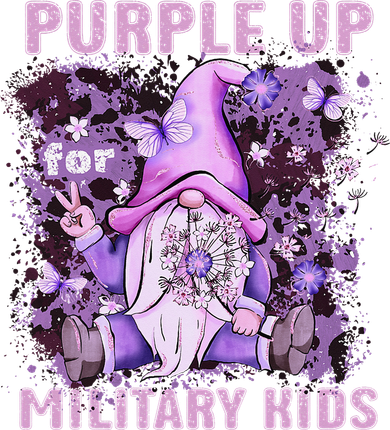 Purple Up For Military Military Child Month Purple Camo Women's Sweatshirt