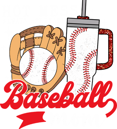 Hot Mess Always Stressed Baseball Mom Kids Long Sleeve Shirt