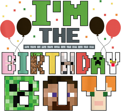 I'M The Birthday Boy Gamer Pixel Video Game Birthday Party Kids Hoodie