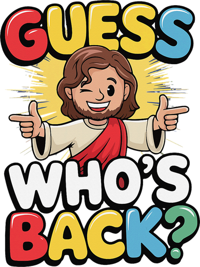Teen Girl Guess Whos Back Again Jesus Funny Easter Ceramic Ornament