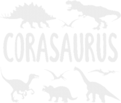 Dinosaur T Rex Cora Corasaurus Dino Name Toddler Long Sleeve