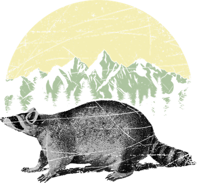 Forest Animal Wildlife Racoon Cool Graphic Beanie