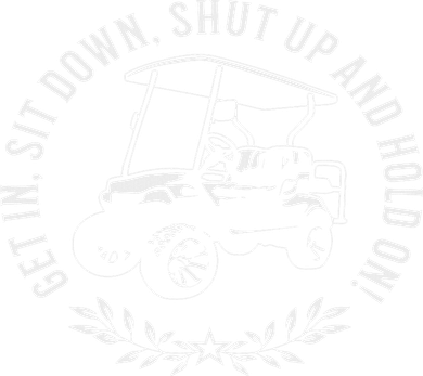Get In Sit Down Shut Up And Hold On Funny Golf Cart Design Doggie Tank