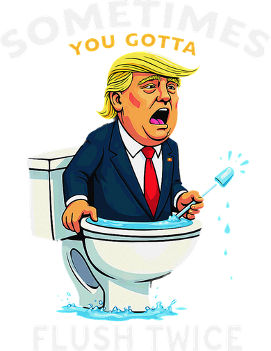 Sometimes You Gotta Flush Twice Kids T-Shirt