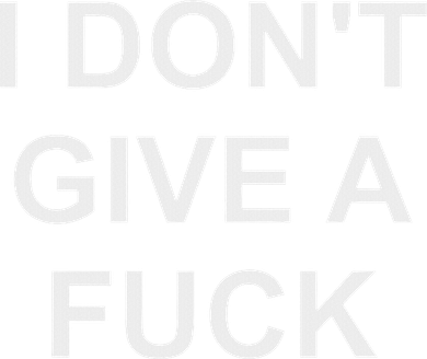I Don't Give A Fuck Funny Swear Curse Word Profanity T-Shirt