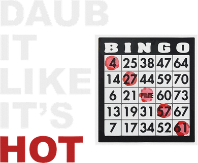 Daub It Like It's Hot Funny Bingo Women's Hoodie