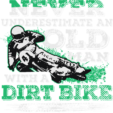 Never Underestimate An Old Man With A Dirt Bike Gift Women's Tank Top