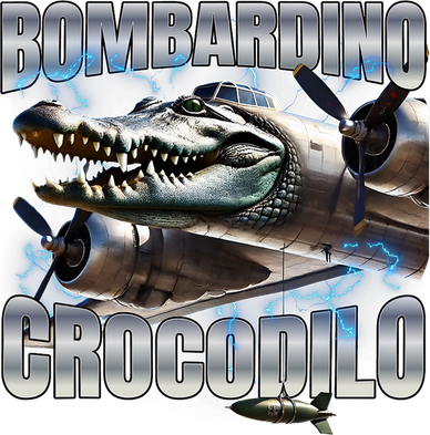 Italian Brainrot Bombardino Crocodilo Mousepad