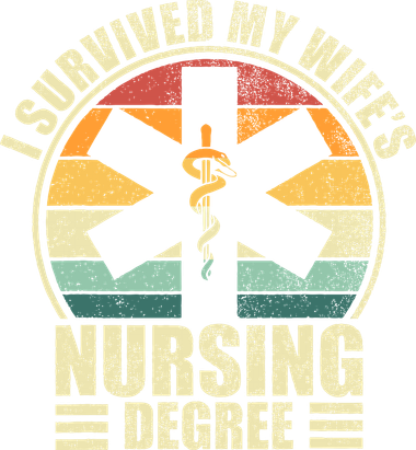 I Survived My Wifes Nursing Degree Vintage Toddler Hoodie