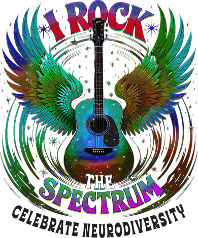 Spectrum Neurodiversity I ROCK THE SPECTRUM Autism Mom Button