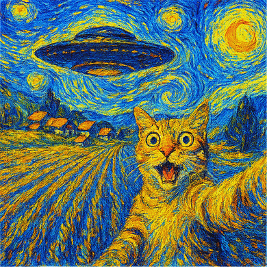 Whimsical Cat Alien Invasion Alien Cat Lovers Kids Sweatshirt