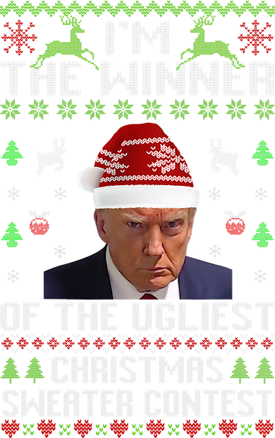 Ugliest Christmas Sweater Contest  Anti-trump  Toddler Hoodie