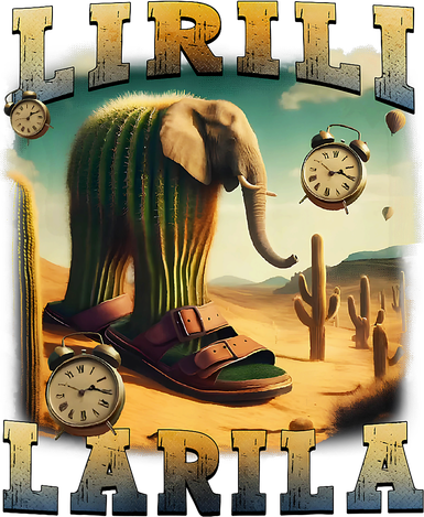 Lirili Larila Funny Italian Brainrot Meme Cactus Elephant  Doddie Hoodie