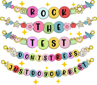 Rock The Test Day Dont Stress Just Do Your Best Bracelet Kids Hoodie