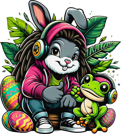 Stoned Easter Bunny With Joint 420 Marijuana Easter 420 Coaster