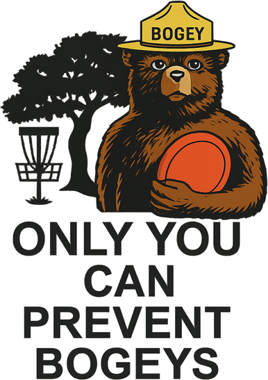 Bogey The Bear Only You Can Prevent Bogeys Disc Golf Tumbler