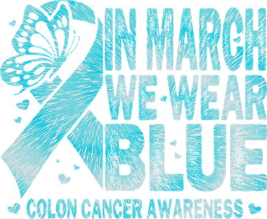 In March We Wear Blue Colon Cancer Awareness Month Tumbler