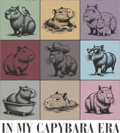In My Capybara Era, Capybara Lover Gift Kids Hoodie