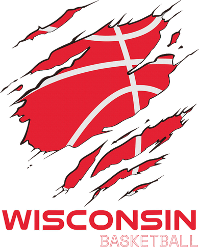 Distressed Basketball The Badger State Home Wisconsin Hoops Kids T-Shirt