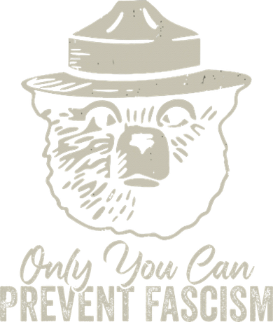 Only You Can Prevent Fascism Bear Resist National Parks Women's Dry Zone Grid Polo