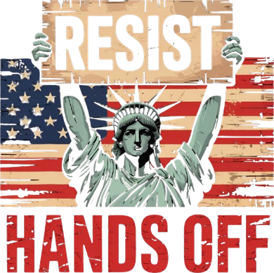 Resist Resistance Statue Of Liberty Hands Off Protest Toddler Long Sleeve