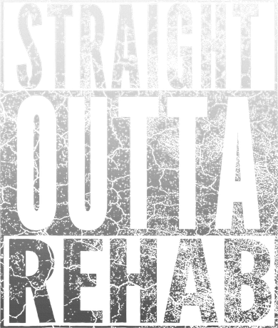 Straight Outta Rehab Funny Sober Addiction Recovery Beanie