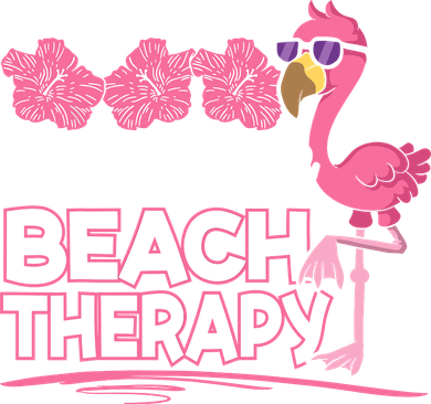 I Need Some Beach Therapy Summer Vacay Flamingo Kids Hoodie