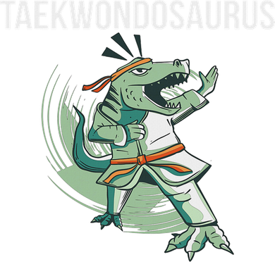 Taekwondo Taekwondosaurus Tae Kwon Do Dinosaur Dino Doddie Hoodie