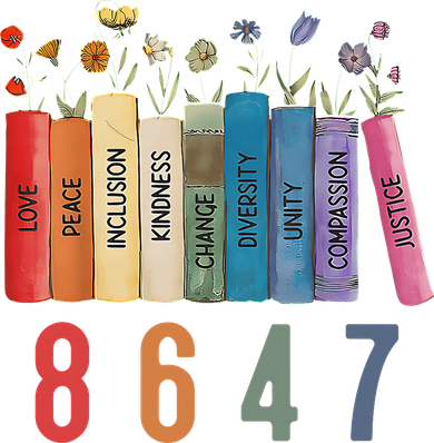 Equal Rights Book Flower 8647 Trump Feminist Women Rights Gift Women's Tank Top