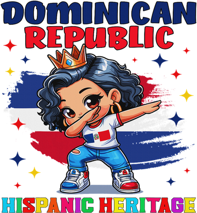 Dominican Republic Girl Hispanic Heritage Celebration Tank Top