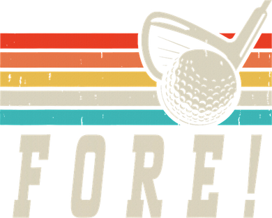 Fore 4th Golf Birthday Party Golf Towel