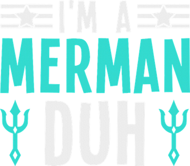 I'm A Merman Duh Costume Halloween Funny Women's Sweatshirt