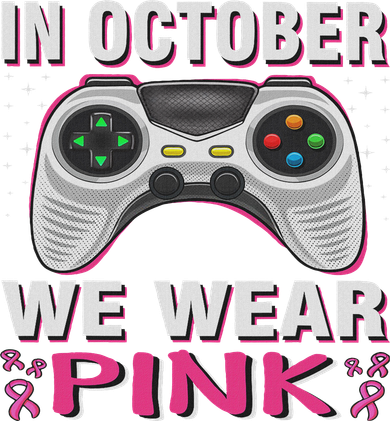In October We Wear Breast Cancer Gaming Women's Sweatshirt