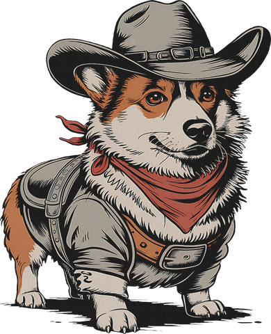 Funny Corgi Gifts Women Corgi Gifts & Corgi Lover Country Western Whi Kids Hoodie