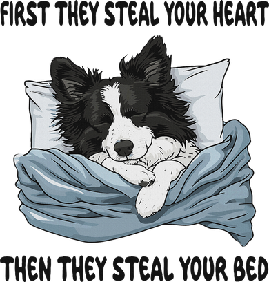 Border Collie Sleeping Pajamas Nightgown Kids T-Shirt