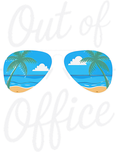 Vacation Out Office Beach Summer Tropical Travel Coaster