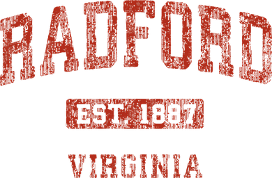 Radford Virginia Va Vintage Athletic Sports Design Doggie Tank